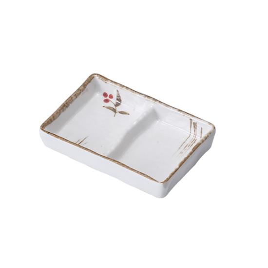 Autumn two-compartment dish